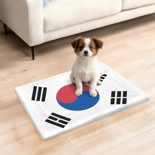 South Korea Flag Inspired Pet Mat 25x18inch (Made in the USA)