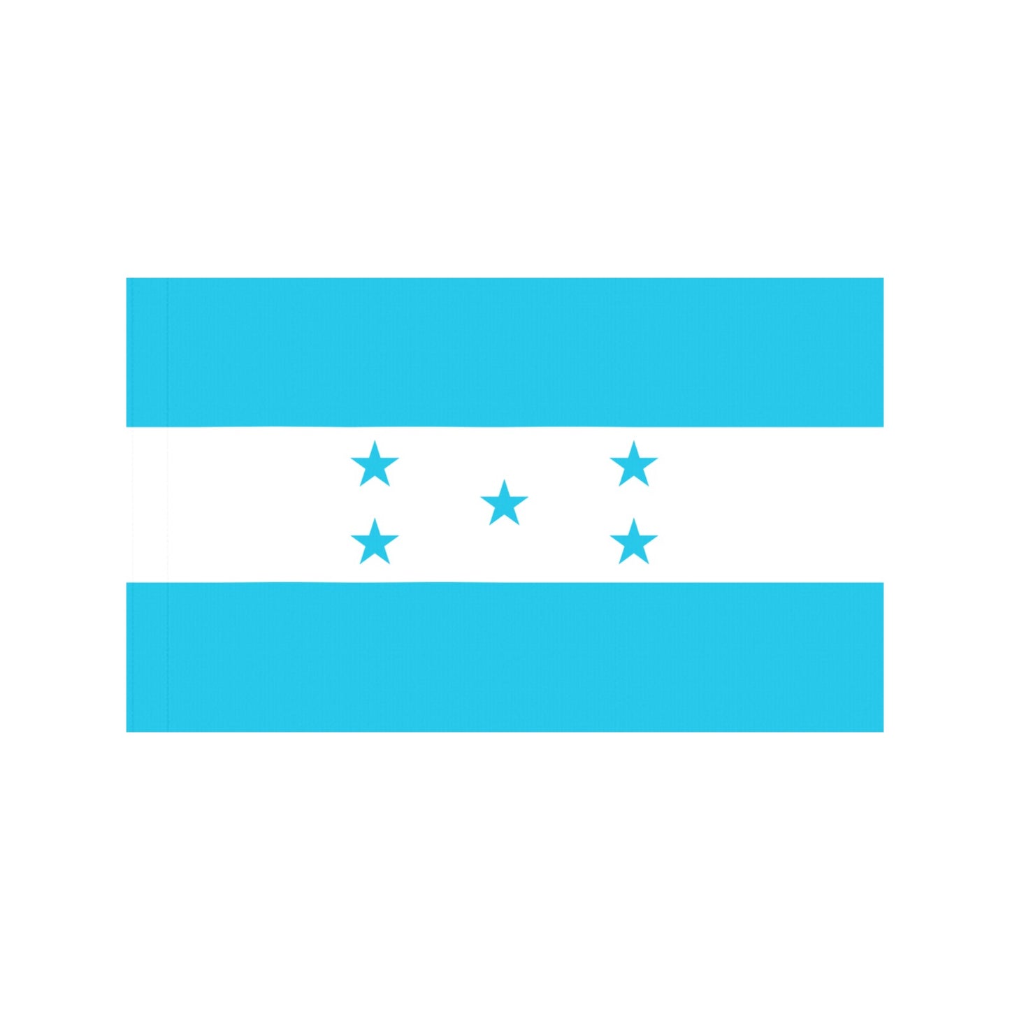 "Luv My Flag Honduras flag, blue stripes, five stars."