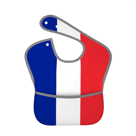 France Flag Inspired Baby Bib