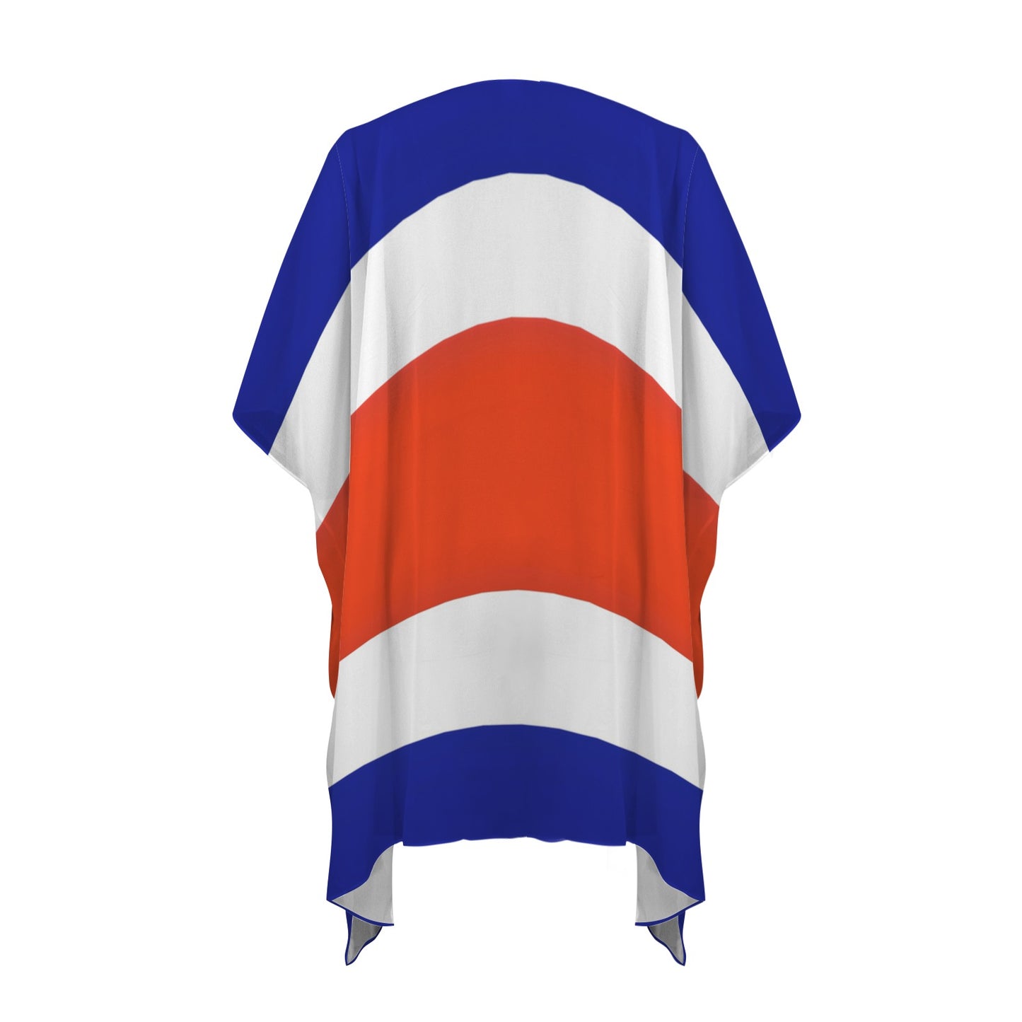 Costa Rica Flag Inspired Women's Long Cover Up