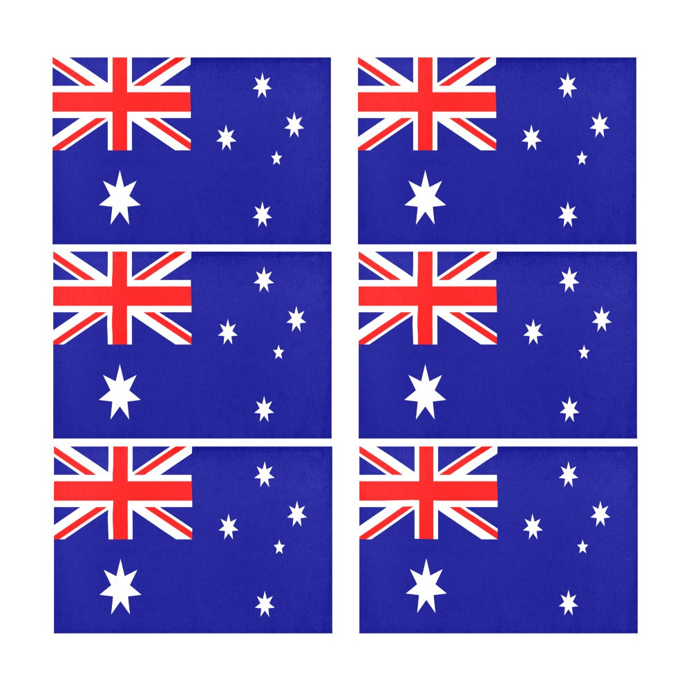 Australia Flag Placemats 12" x 18" (Set of 6)
