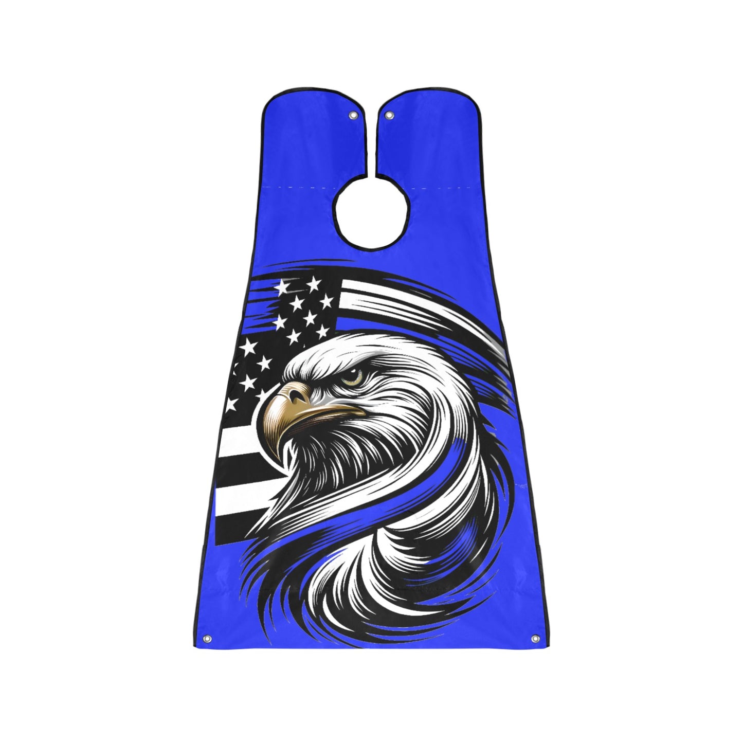 Thin Blue Line Flag Eagle Beard Bib Apron for Men Shaving & Trimming