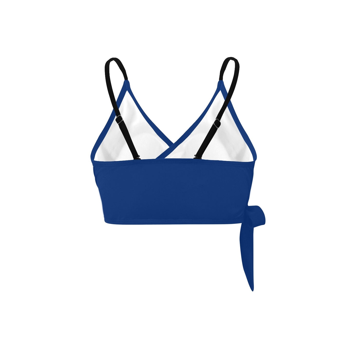 New York Flag Inspired Knot Side Bikini Top