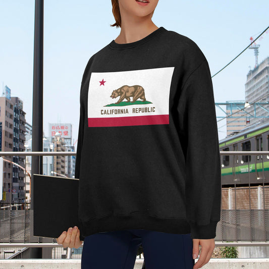 California Flag Unisex Fleece Sweatshirt (Made in the USA)