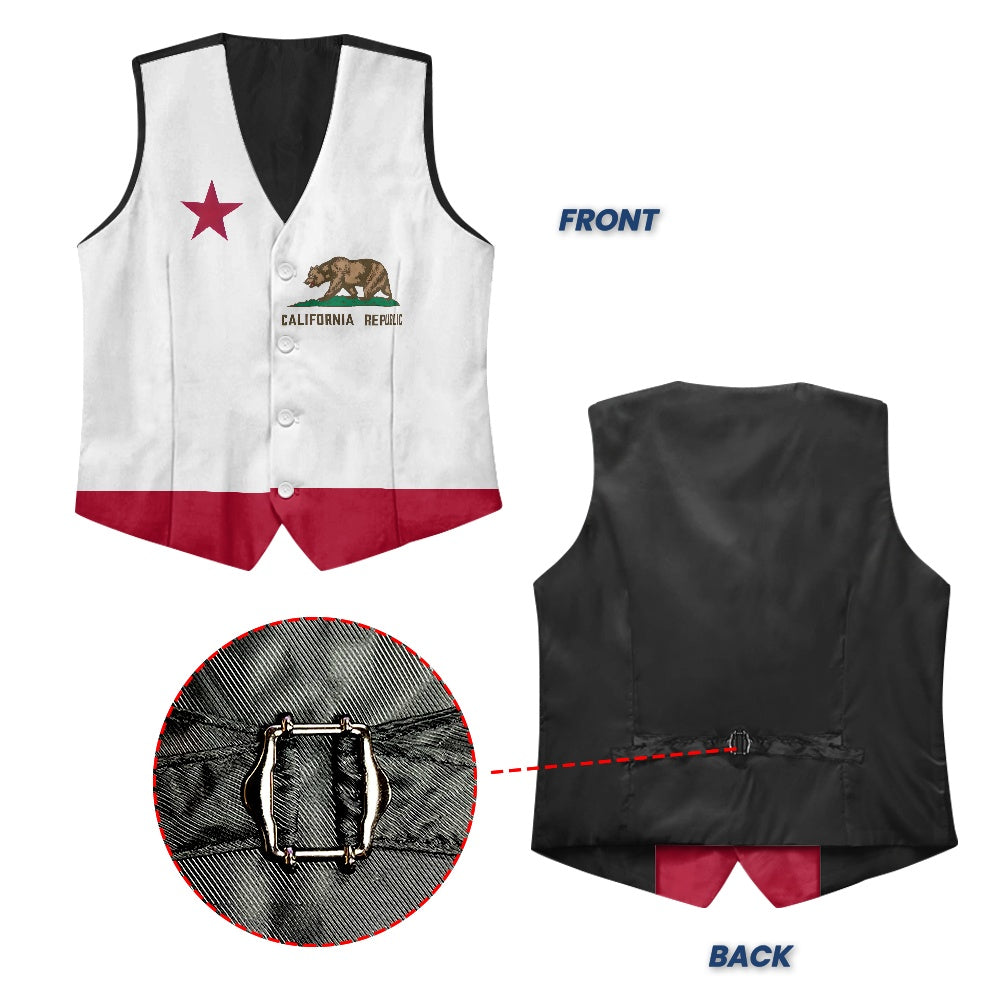 California Flag Suit vest jacket