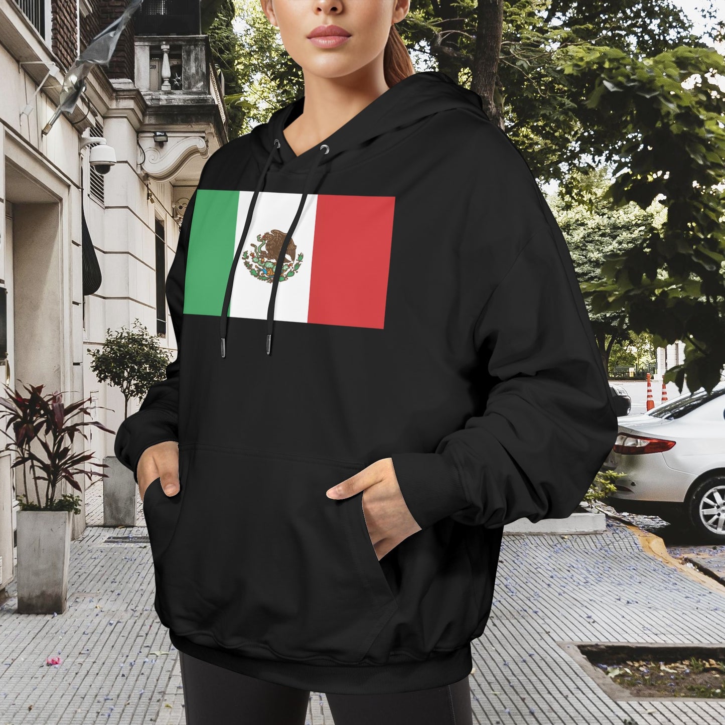 Mexico Flag Women's Hoodie Made in the USA