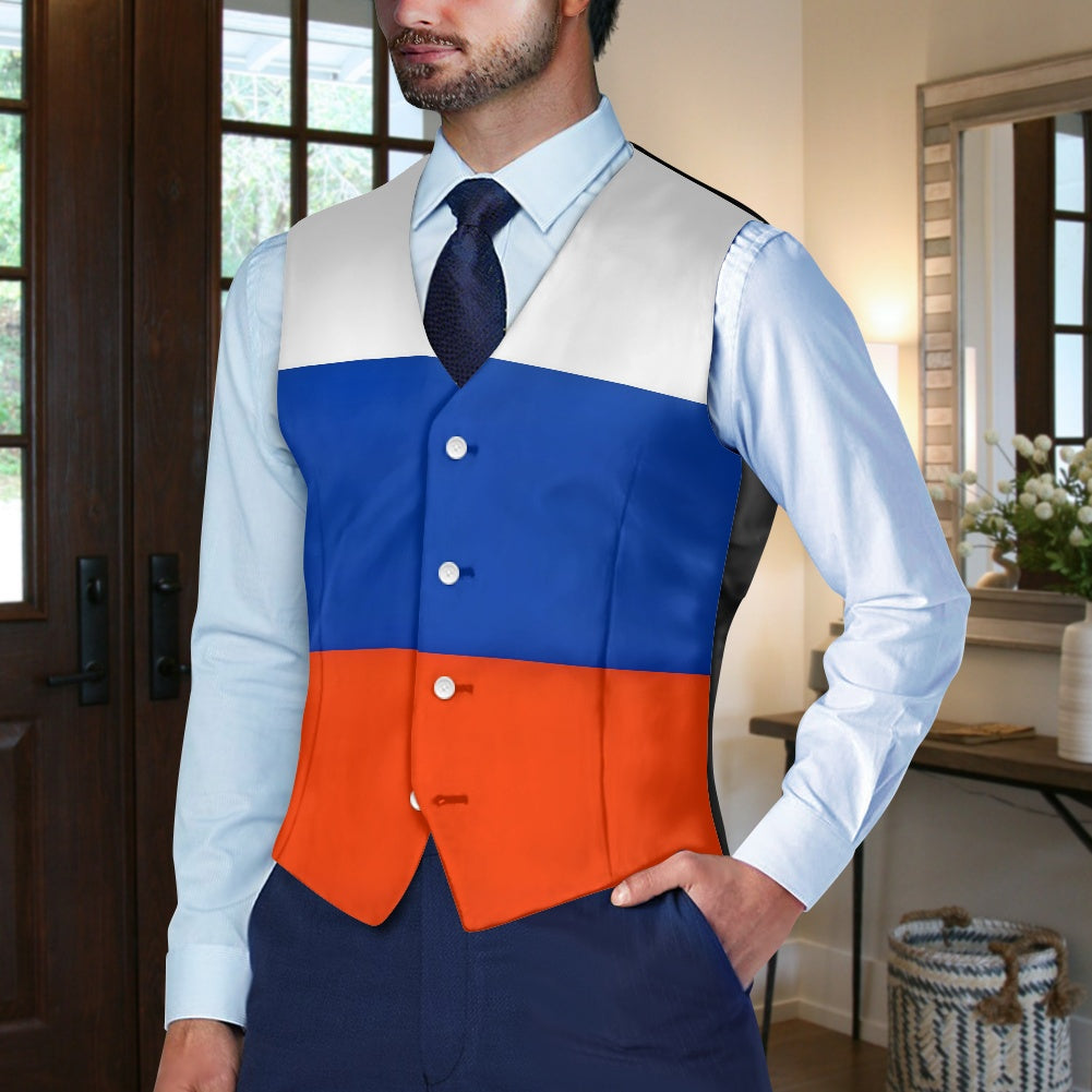Russia Flag Suit vest jacket