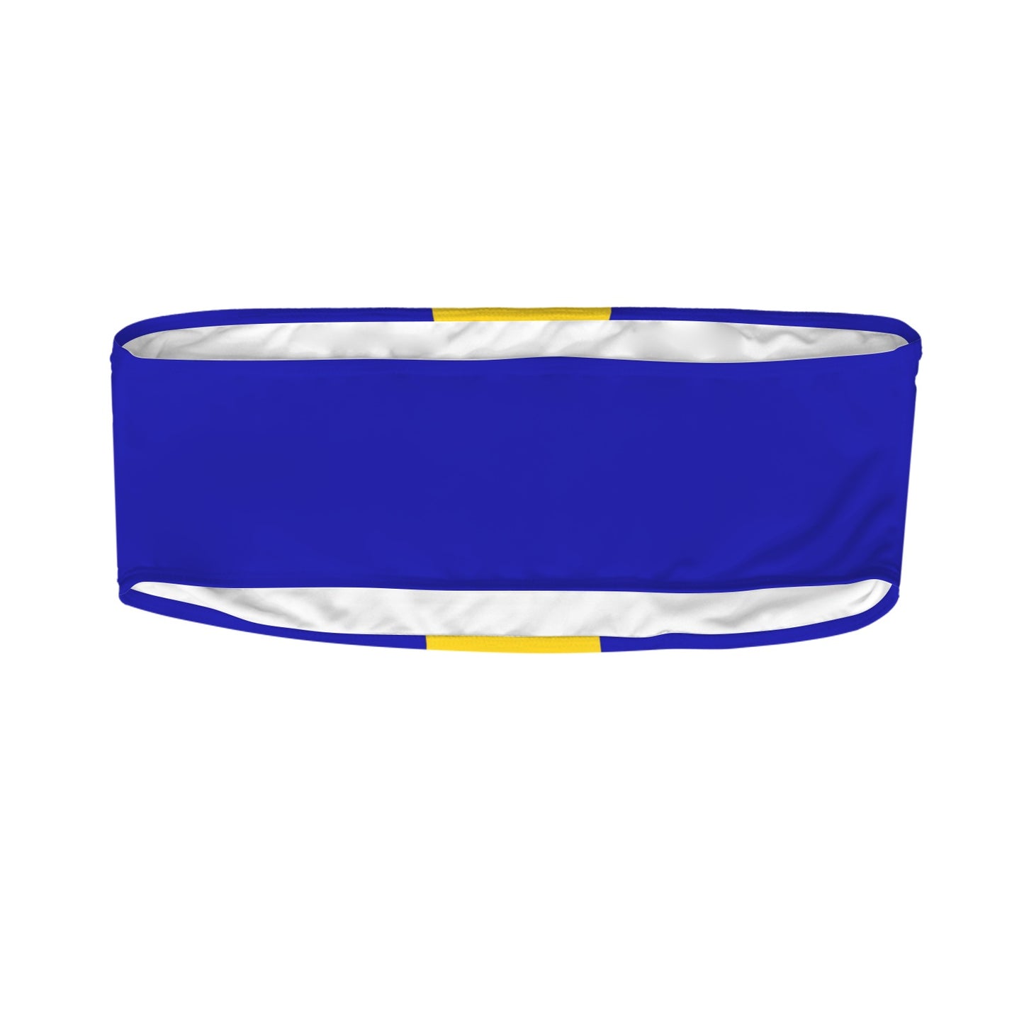 Barbados Flag Inspired Bandeau Tube Bikini Top