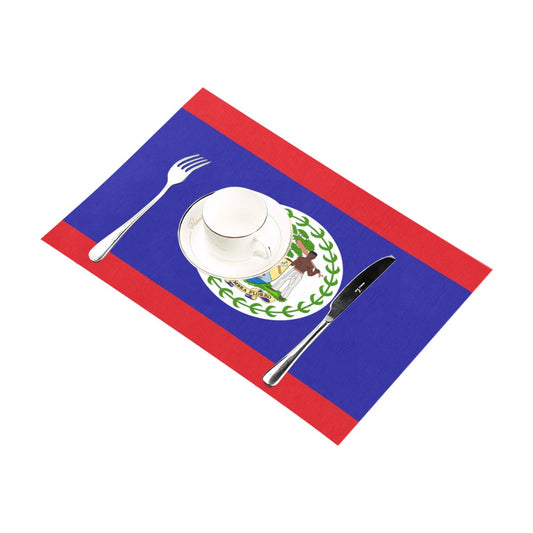 Belize Flag Placemats 12" x 18" (Set of 6)