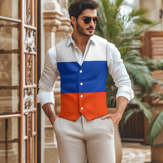 Russia Flag Suit vest jacket