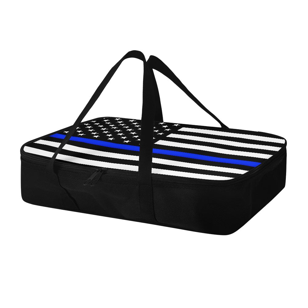Thin Blue Line Inspired Insulated Casserole Carrier – Durable Hot & Cold Food Bag