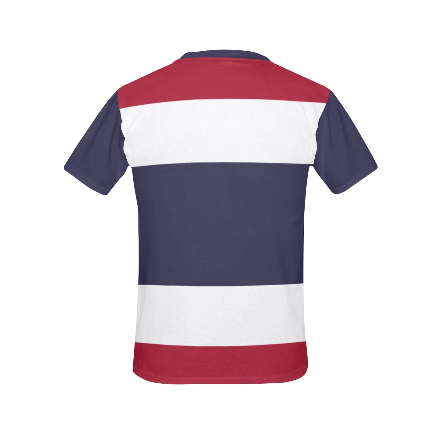 Thailand Flag Inspired Women's All Over Print Crew Neck T-Shirt(T40-2)(Made in Queens)