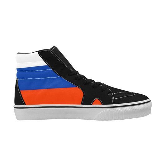 Russia Flag Inspired Men's High Top Canvas Shoes