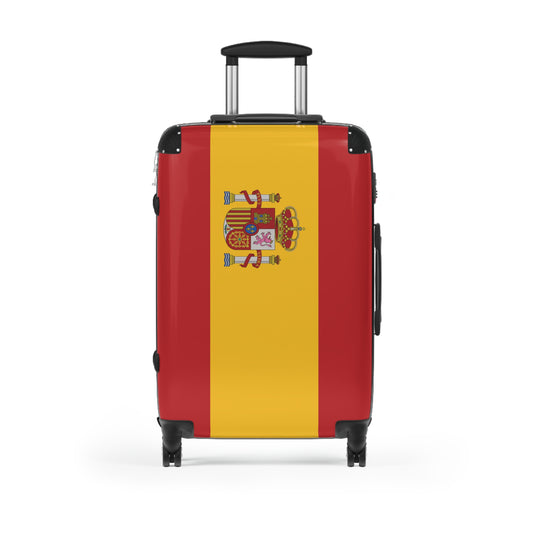 Spain Flag Inspired Suitcase