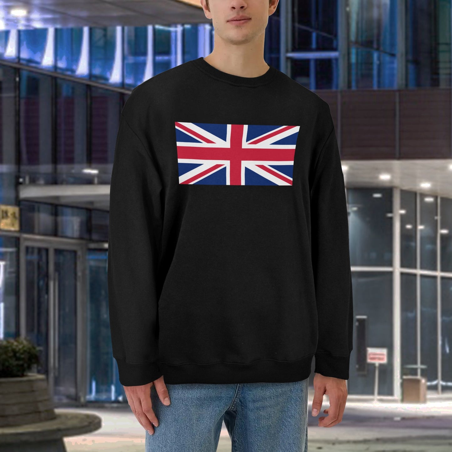 UK/Great Britain Flag Unisex Fleece Sweatshirt (Made in the USA)