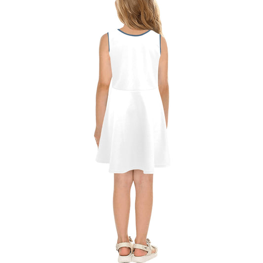 USA/American Flag Inspired "USA" Girls' Sleeveless Sundress | Ships from USA