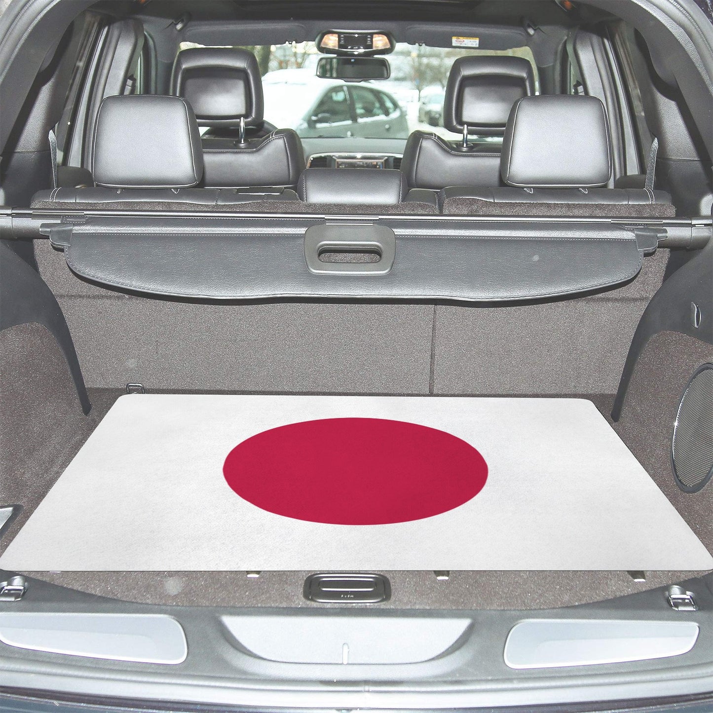 Japan Flag Inspired Car Trunk Mat 100 × 75 cm / 39.4 × 30 in Printed in the USA