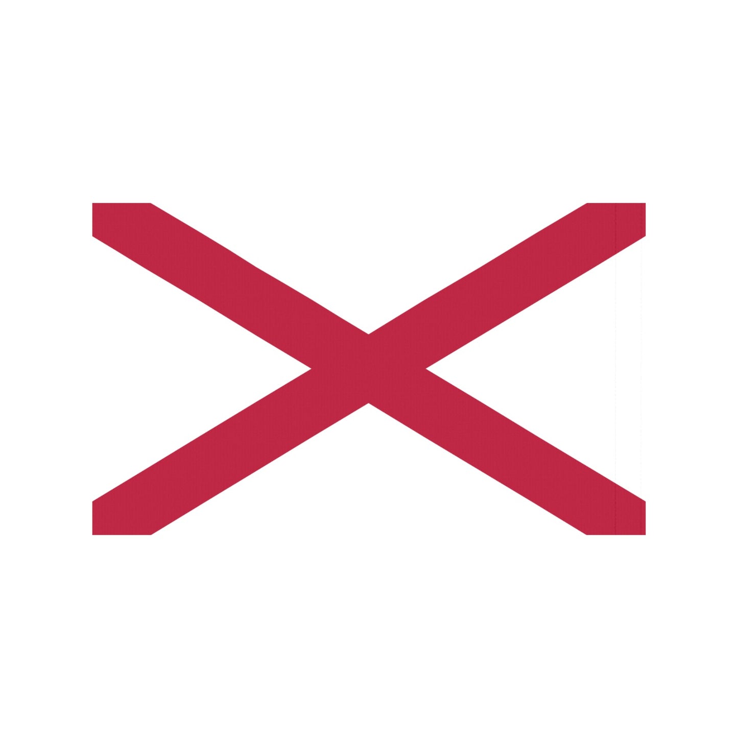 White flag with red cross by Luv My Flag.