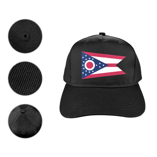 Ohio Flag Baseball Cap (Printed in the USA)