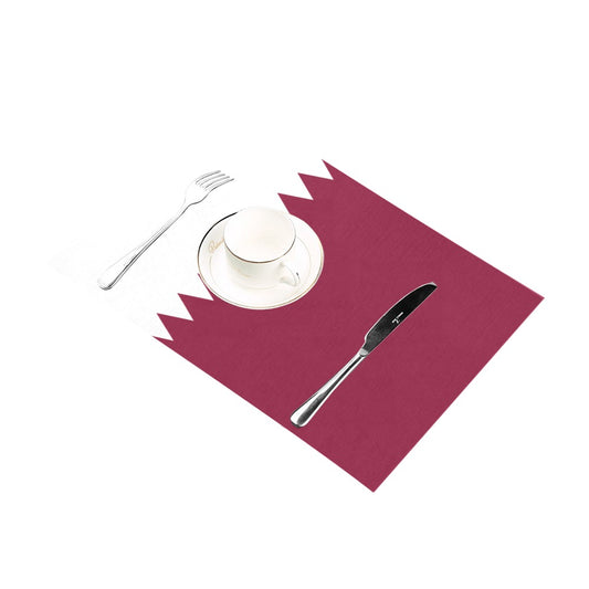 Qatar Flag Placemats 12" x 18" (Set of 6)