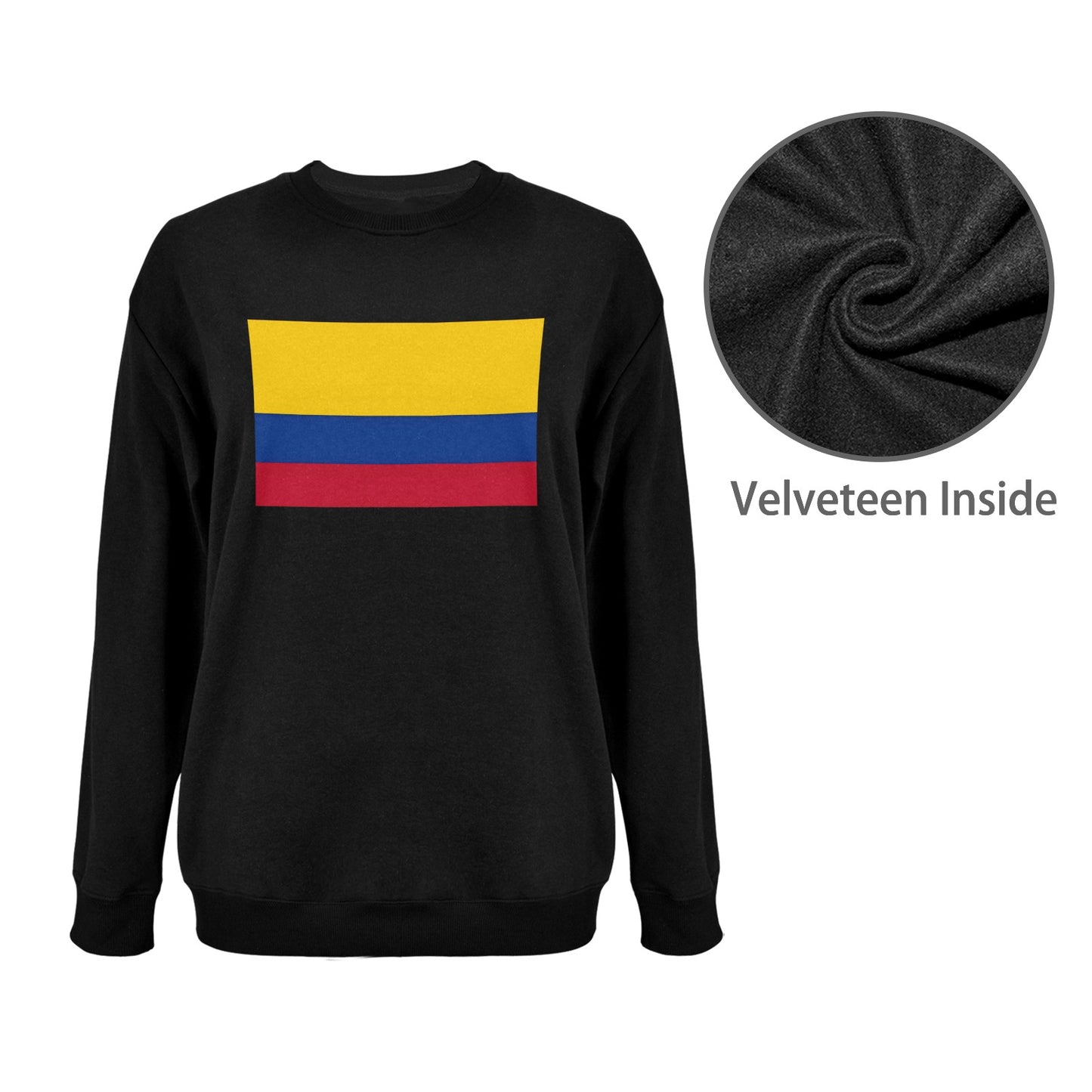 Colombia Flag Unisex Fleece Sweatshirt (Made in the USA)