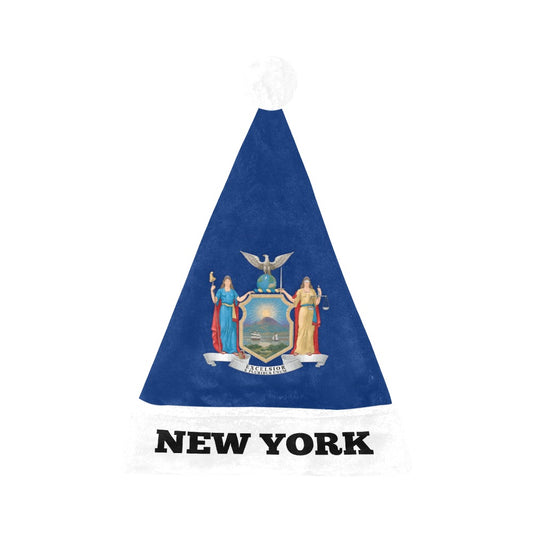 New York Flag Christmas Santa Hat