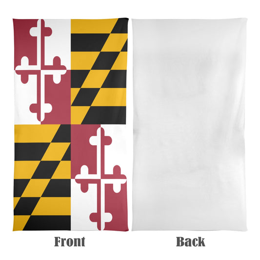 Maryland Flag Inspired Beach Towel 31"x71" (Made in USA)