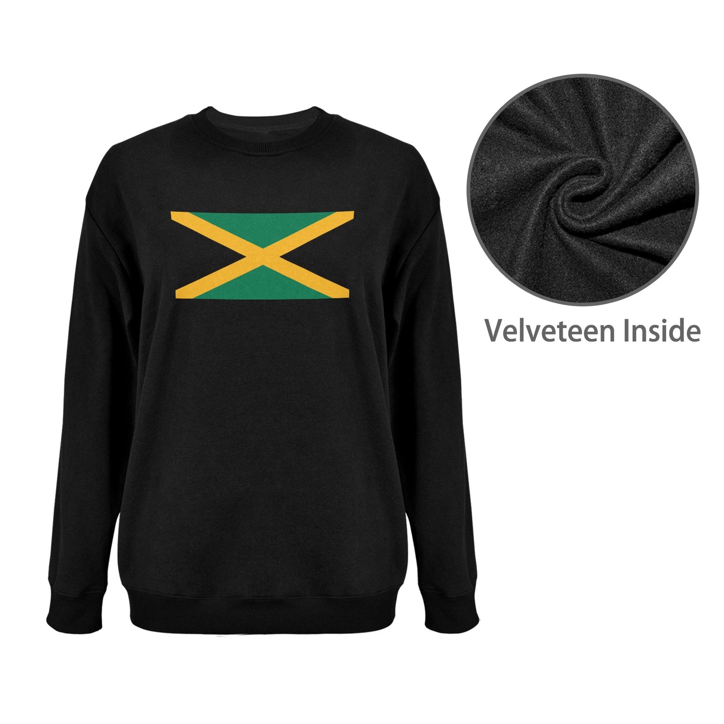 Jamaica Flag Unisex Fleece Sweatshirt (Made in the USA)