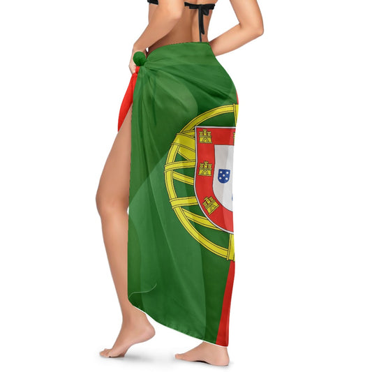 Portugal Flag Inspired Bikini Cover-Up