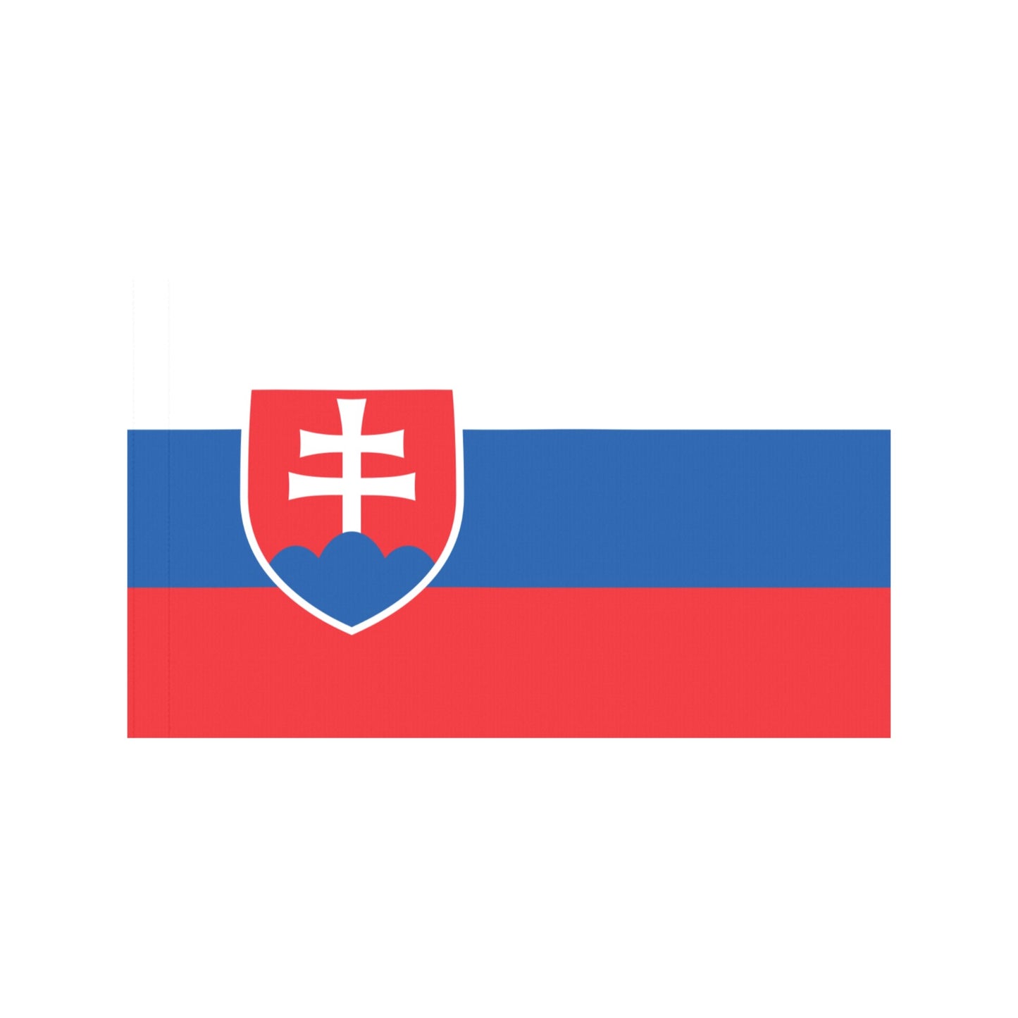 Slovakia flag design by Luv My Flag, tricolor shield.