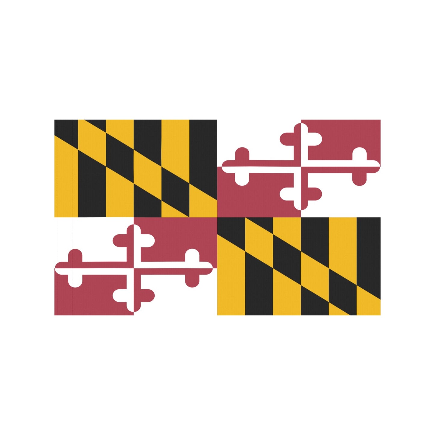 Maryland flag design by Luv My Flag, bold colors.