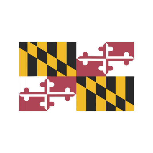 Maryland flag design by Luv My Flag, bold colors.