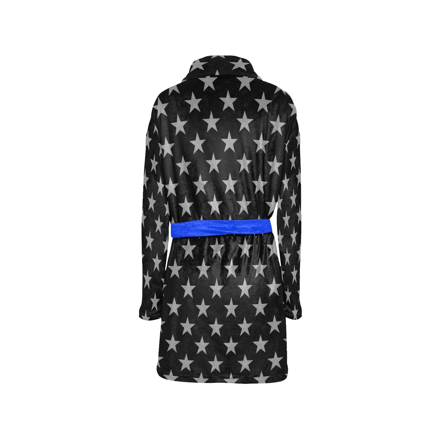 Thin Blue Line Flag Inspired Women's Fleece Robe