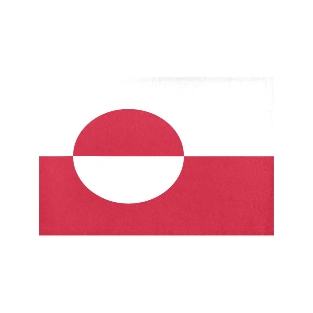Greenland Flag Placemats 12" x 18" (Set of 6)