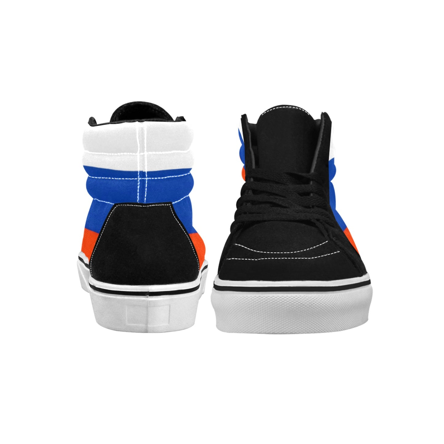 Russia Flag Inspired Men's High Top Canvas Shoes