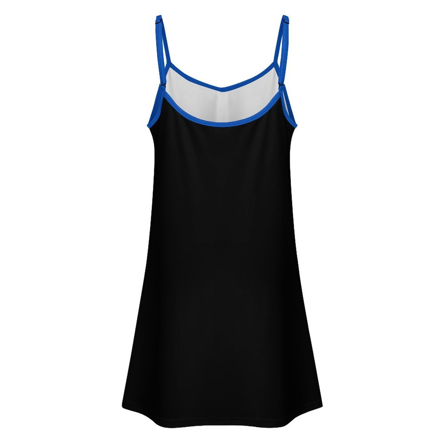 Thin Blue Line Flag (distressed with snake) Lace Trim Camisole Nightgown