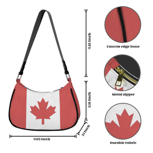 Canada Flag Inspired Women's Shoulder Bag