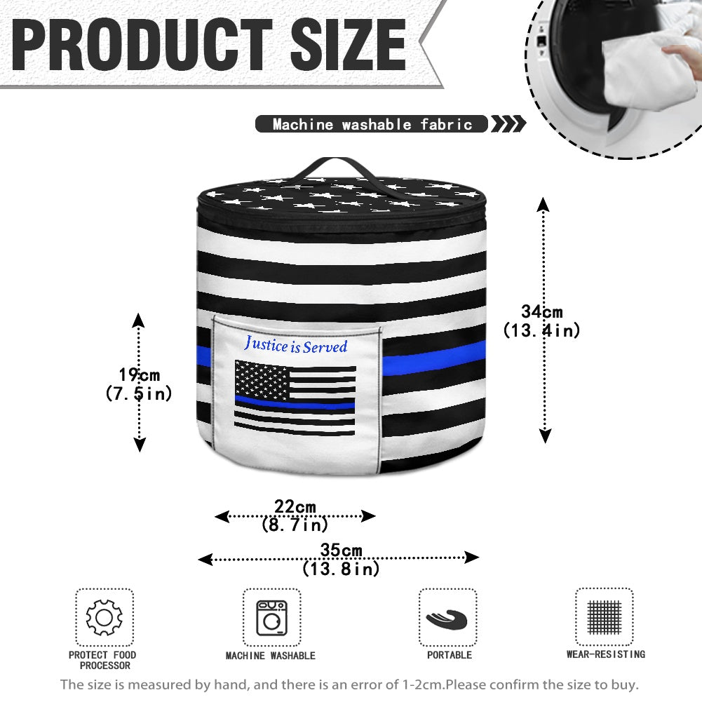 Thin Blue Line Flag Inspired "Justice is Served" Electric Pressure Cooker Insulation Bag