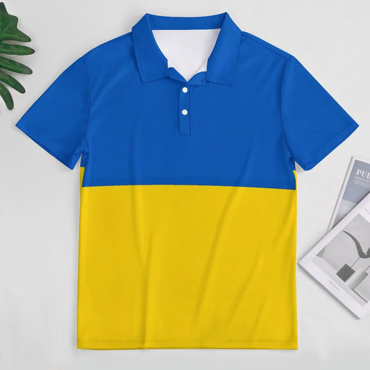 Ukraine Flag Inspired Women's Straight Fit Polo Shirt