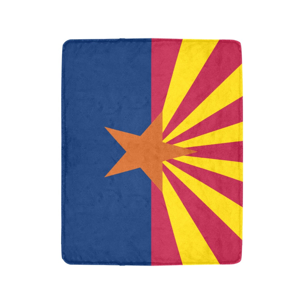 Luv My Flag blanket featuring vibrant Arizona state flag design.
