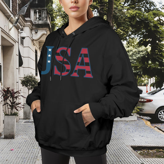 USA/American Flag Inspired Women's Hoodie Made in the USA
