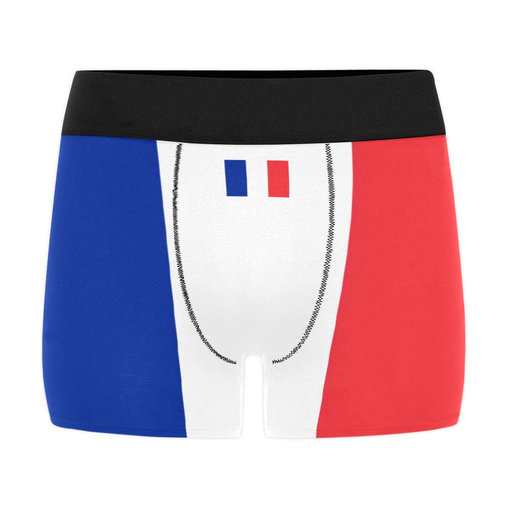 France Flag Inspired Mens Boxer Briefs Made in the USA