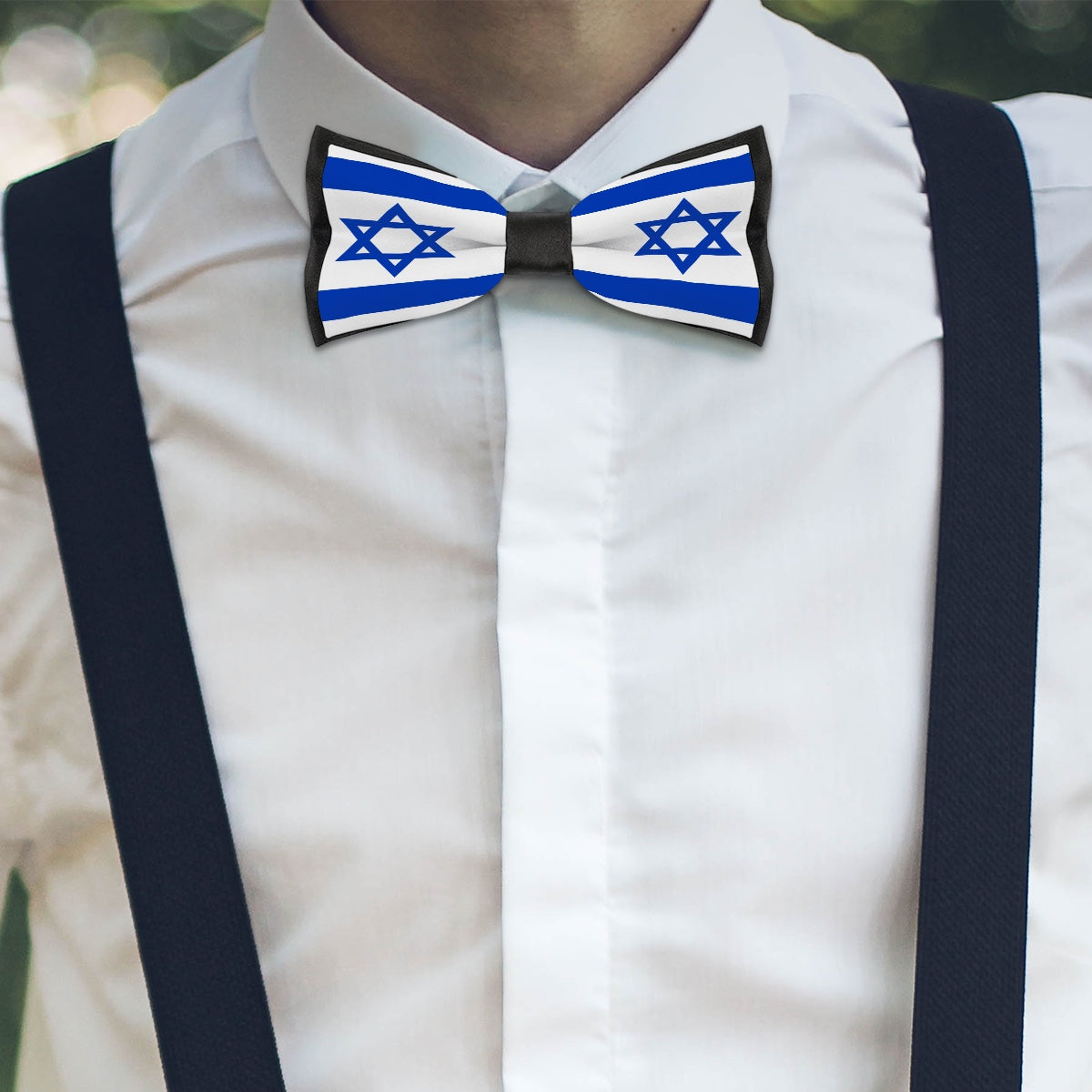 Israel Flag Inspired Bow Tie – Look Sharp, Show your Columbian Pride
