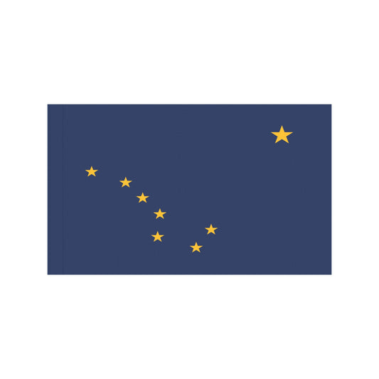 Alaska state flag by Luv My Flag brand, stars visible.
