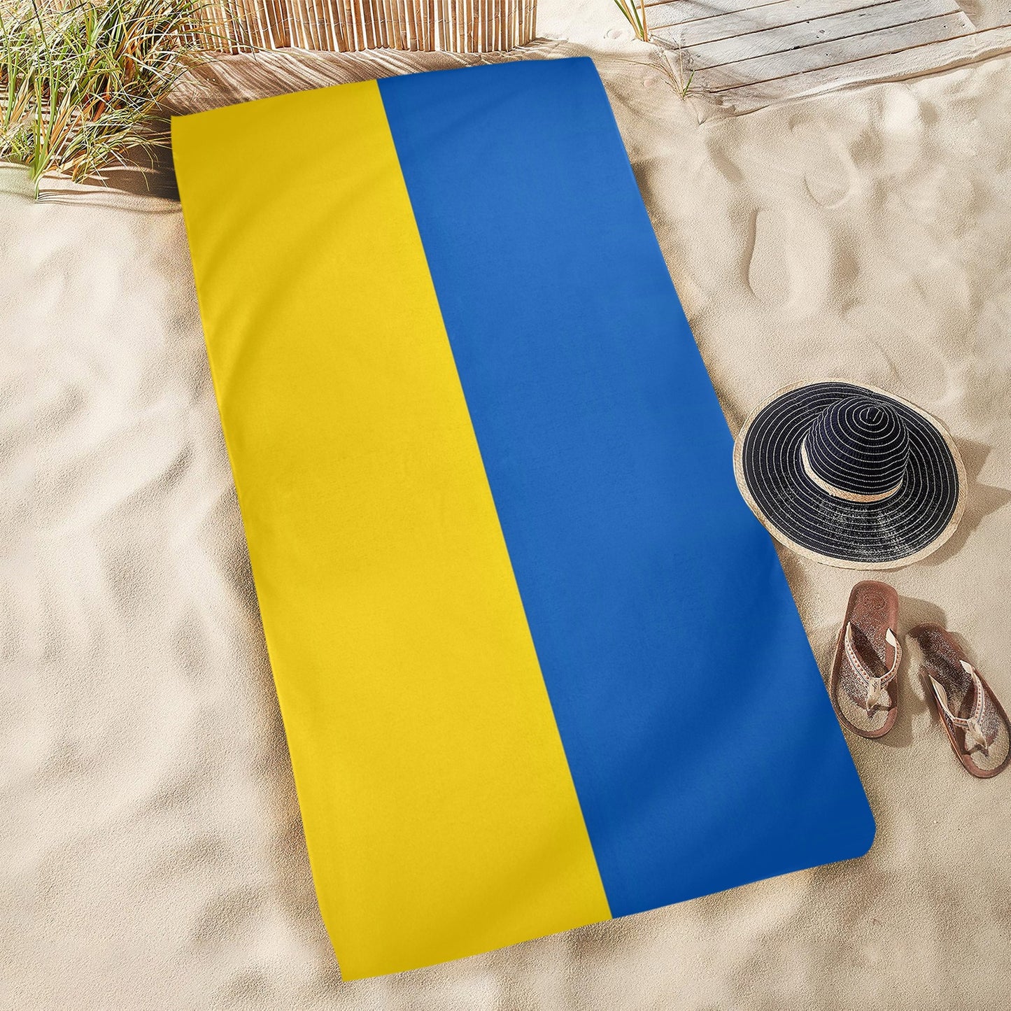 Ukraine Flag Inspired Beach Towel 31"x71" (Made in USA)