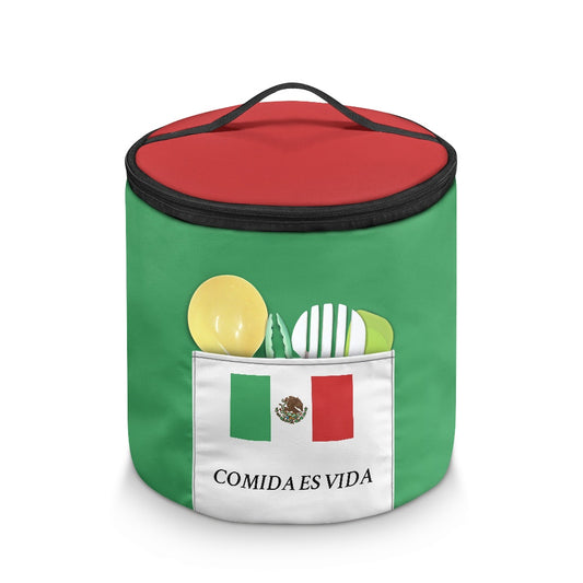 Mexico Flag Inspired "COMIDA ES VIDA" Electric Pressure Cooker Insulation Bag