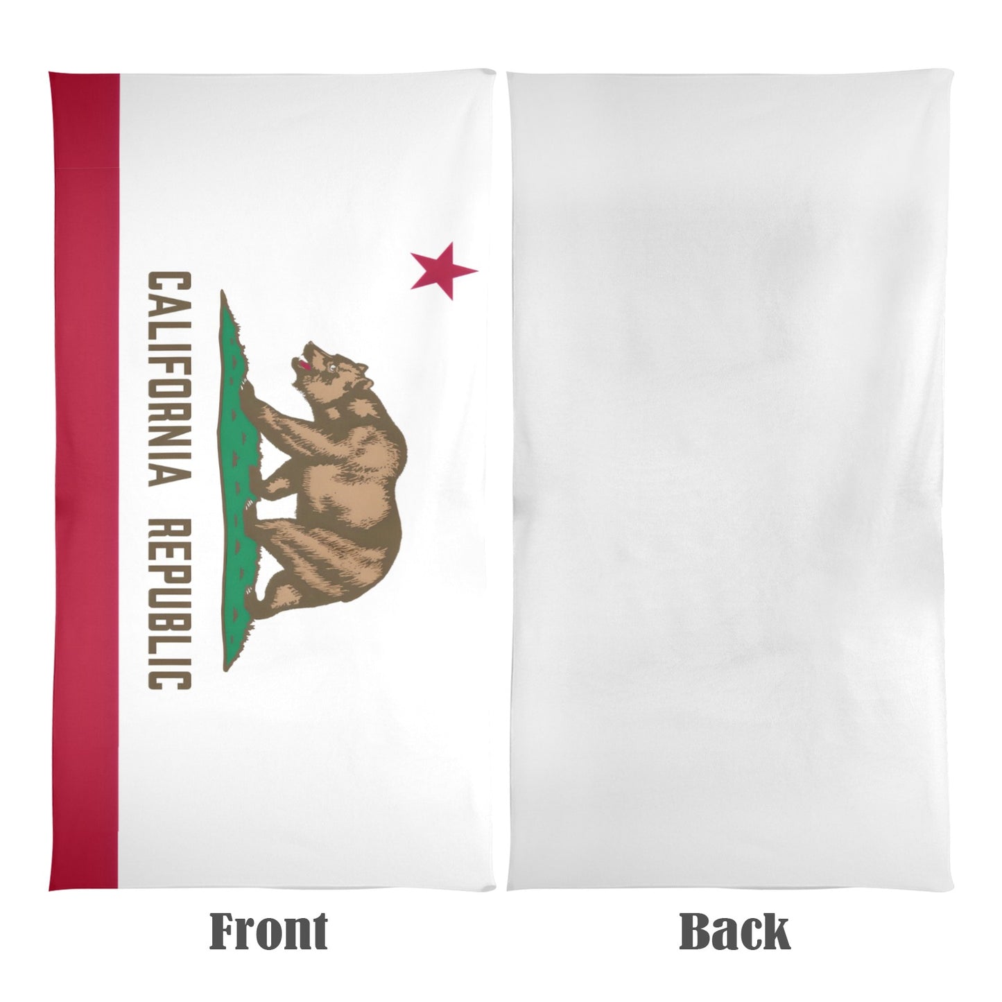 California Flag Beach Towel 31"x71" (Made in USA)