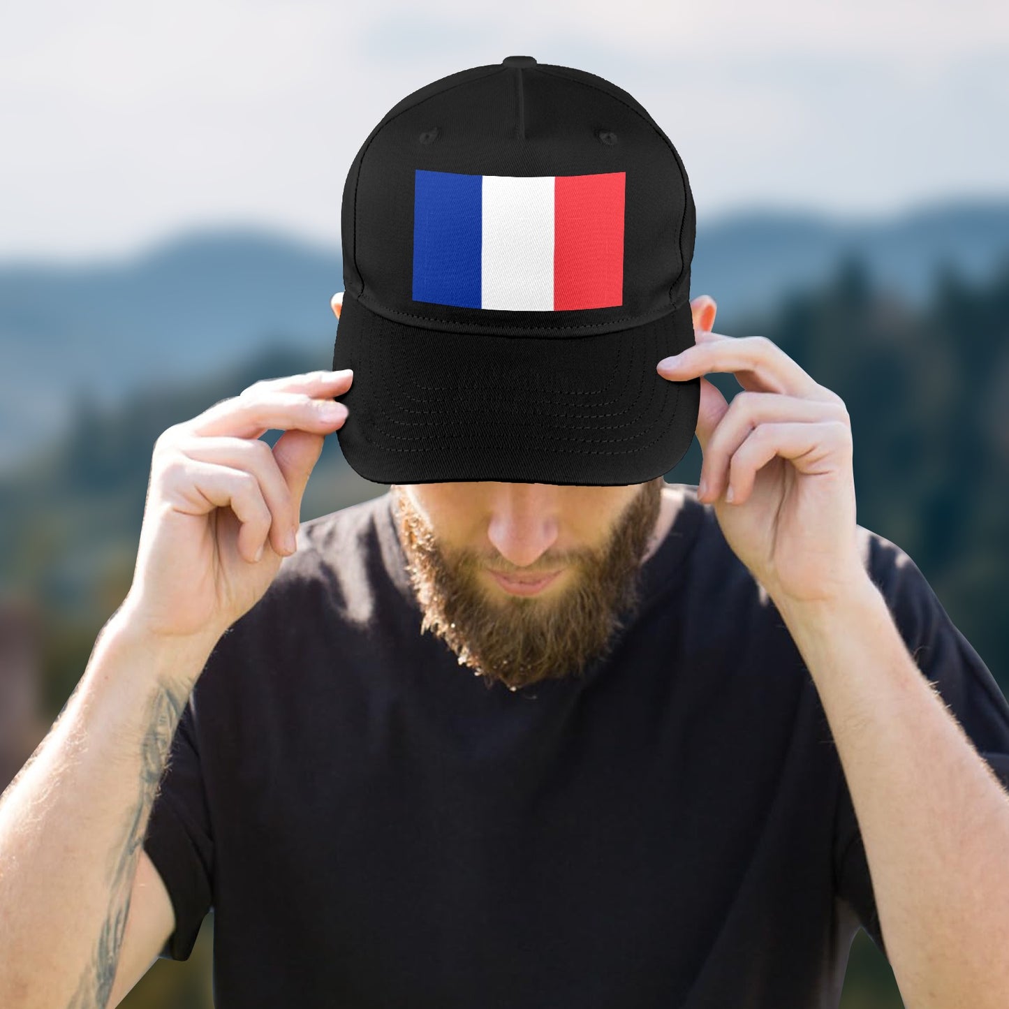 France Flag Baseball Cap (Made in USA)