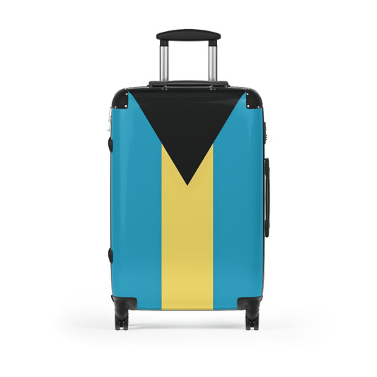 Bahamas Flag Inspired Suitcase