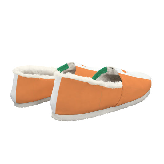 Ireland Flag Inspired Women's Fleece-Lined Canvas Slip-On